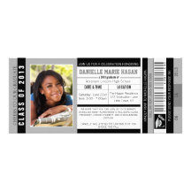 Class of 2013 Graduation VIP Admission Ticket Custom Invite