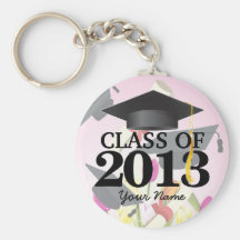 Class of 2013 Pink.Graduation Keychain