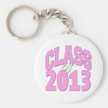 Class of 2013 pink keychains