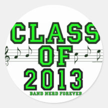 Class Of 2013 Round Stickers