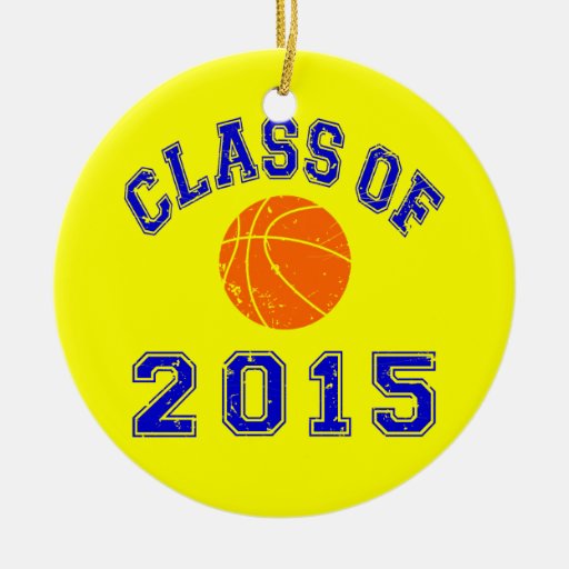 Class Of 2015 Basketball - Orange Navy 2 Christmas Ornament