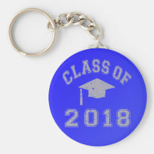 Class Of 2018 Graduation -  Grey Key Chains