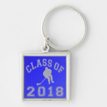 Class Of 2018 Hockey - Grey 2 Key Chain