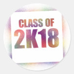 class of 2k18, class of 2018 sticker
