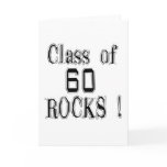 Class of '60 Rocks! Greeting Card