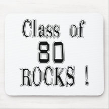 Class of '80 Rocks! Mousepad