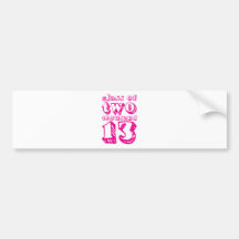 Class of two thousand 13 - Magenta Bumper Sticker