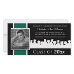 Class of [YEAR] Graduation Announcement: green Photo Greeting Card