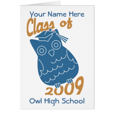 Class Owl Greeting Cards by candystore