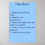class rules posters