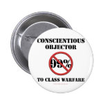 Class Warfare Conscientious Objector Button