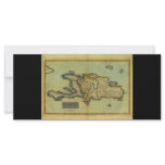 Classic 1823 Antiquarian Map of Hispaniola & Haiti Rack Card Design