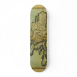 Classic 1823 Antiquarian Map of Hispaniola & Haiti skateboards