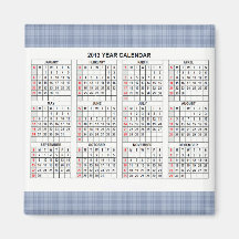 classic  2013 Calendar Fridge Magnet