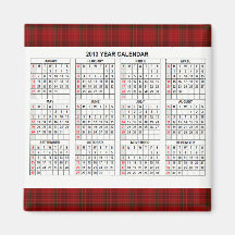 classic  2013 Calendar Magnet