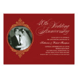 Classic 40th Anniversary Photo Invitations