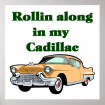 Classic 50's Cadillac Poster