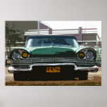 classic american car in cuba posters