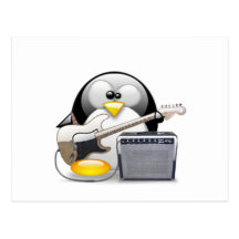 Classic American Guitar and Amplifier Tux Postcards