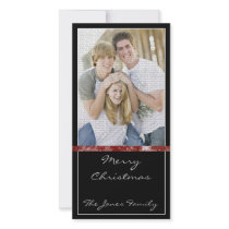 Classic and Modern Christmas Photocard