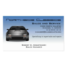 Classic Auto Sales and Repair Business Card