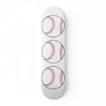 classic baseball design skate decks