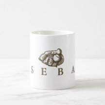 Classic Baseball with Glove Logo Coffee Mugs
