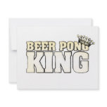 Classic Beer Pong King invitations
