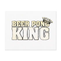 Classic Beer Pong King Post Cards