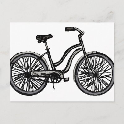 line drawing bike