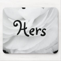Classic Black and White Wedding Mousepads