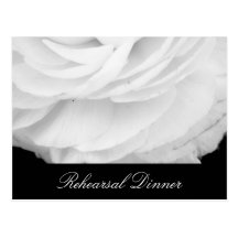 Classic Black and White Wedding Post Card