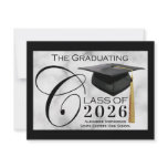 Classic Black & Gold Graduation Announcement 2010 invitations
