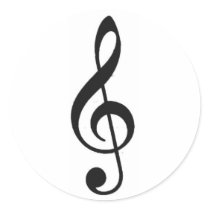 classic, black, music, note, sticker