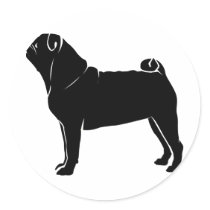 Classic Black Pug Design