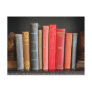 Classic Books on a Shelf Post Card