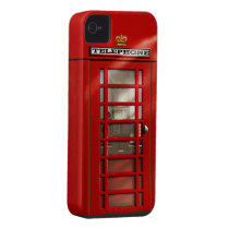 Classic British Red Telephone Box iPhone 4 Case