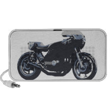 Classic Cafe Racer Motorcycle iPhone Speaker