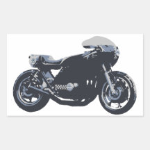Classic Cafe Racer Motorcycle Sticker