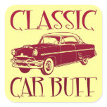 Classic Car Buff Sticker