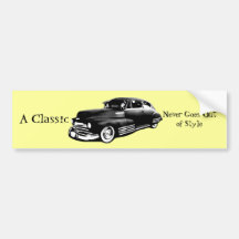 Classic Car Bumper Sticker