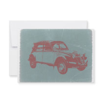 Classic Car Custom Invitation