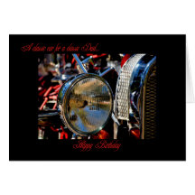 Classic car Happy Birthday Dad Birthday to Dad Card