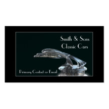 Classic Cars Elegant Business Card