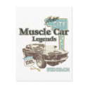 Classic Cars ~ Muscle Car Legend postcards