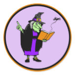 Classic Cartoon Halloween Witch stickers