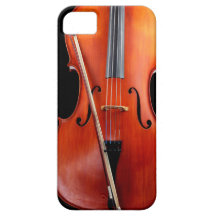 Classic cello on black iPhone 5 cases