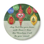 Classic Christmas Ornament Message Magnet