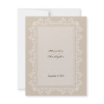 Classic Elegant Damask Wedding Announcement