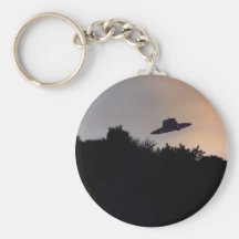 Classic Flying Saucer 2 Keychain